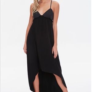 🌸 Clearance! 🌸 Forever 21 High Low Black Spaghetti Strap Dress Size S